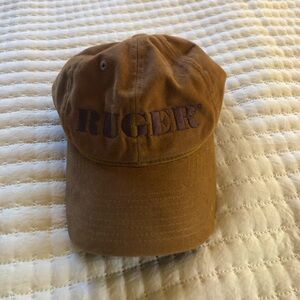 Ruger gun brand baseball cap brown men’s medium OS cotton